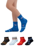 Lux Mozze Boys & Girls Calf Length Cotton Multicolored Socks_LUXMOZZE_KI1052A_1052E_AST_NO4_5PC