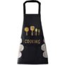 POPFIZZ Apron for Kitchen Cooking Waterproof Apron for Women Men with Pockets and Side Coral Velvet for Wiping Hands Towel Grill Cooking BBQ Kitchen Accessories items for Home