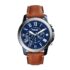 Fossil Men Sport Tourer Silver Quartz Stainless Steel Chronograph Watch Fs6045, Black Dial, Silver Band