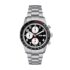 Fossil Men’s Watch, Grant Quartz Stainless Steel and Leather Chronograph Watch for Men, Color: Silver/Blue, Luggage