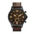 Fossil Men Sport Tourer Silver Quartz Stainless Steel Chronograph Watch Fs6045, Black Dial, Silver Band