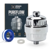 Urbanmade Hard Water Softener for Home Water Softener for Bathroom Shower Device Improves Hair & Skin Condition 15 Stage Hard Water Filter for Shower tap Water Filter & Chlorine Removal Device