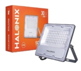Halonix Aluminium 30W Solaris Waterproof Outdoor LED Flood Light | Halogen Light,Focus Light for Garage,Parking,Shop -(Cool White)-Pack of 1|Short Circuit & Surge Protection with IP66 Rated
