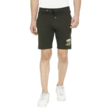 Spykar Men’s Regular Fit Mid Rise Green Casual Shorts