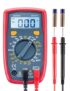 ASTROAI Digital Multimeter, 2000 Counts Multimeter with DC AC Voltmeter and Ohm Volt Amp Tester, Measures Voltage, Current, Resistance; Tests Live Wire, Continuity (Red)