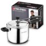 Bergner TriPro Tri-Ply Stainless Steel 5 L Inner Lid Pressure Cooker, Bakelite Safe Grip Handle, Triply Bottom, Healthy Cooking, Even and Faster Heating – Induction and Gas Stove Ready
