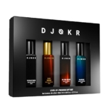 Djokr Perfume for Man | 4×20 ML | Perfume for Men Long Lasting Smell, Gift for Man, Eau De Parfum Men, Premium Luxury Long Lasting Fragrance Spray (On The Rocks, Oud Wood, Signature, Marine)