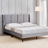 Home Centre | Helios – Bravo | Engineered Wood | Queen Beds | Grey | 1 Year Warranty