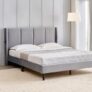 Home Centre | Helios – Bravo | Engineered Wood | Queen Beds | Grey | 1 Year Warranty