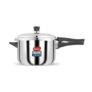 Pigeon by Stovekraft Elite Shine 3 L Tri-Ply Body Outer Lid Pressure Cooker Induction and Gas Stove Compatible that Distributes Heat Evenly for Uniform Cooking (Stainless Steel, Silver)