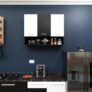 Spyder Craft Wall Mounted Matte Finish 3 Door Blitz Kitchen Cabinet for Office,Hall, Kitchen|Cabinet for Kitchen |Living Room| Color:- White & Black|| Assembly-DIY (Do-It-Yourself)?
