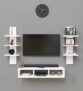 Spyder Craft Tokyo Engineering Wood Wall Mount TV Entertainment Unit Set Top Box Stand/TV Cabinet with Shelves for Books & Dcor Display Unit Bed Living Room Upto 60 Inches