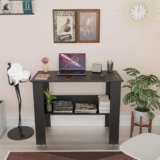 Spyder Craft Genesis Engineering Wood Modern Office Desk Study Table Computer Table for Office Work from Home Kids Study Room Workstation – Black