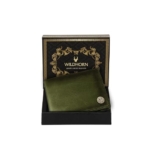 WildHorn RFID Protected Leather Wallet for Men, Green Crunch