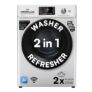 IFB 9 Kg 5 Star, DeepClean® Tech, AI Powered, WiFi, Fully Automatic Front Load Washing Machine (EXECUTIVE SXN 9014K CMS, PowerSteam®, 9 Swirl, Steam Refresh, Inbuilt Heater, Eco Inverter, Rich Silver)