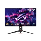 ASUS ROG Swift 32” 4K OLED Gaming Monitor (PG32UCDM) – UHD (3840 x 2160), QD-OLED, 240Hz, 0.03ms, G-SYNC Compatible, Custom Heatsink, Graphene Film, 99% DCI-P3, True 10-bit, 90W USB-C