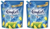 Comfort Morning Fresh Fabric Conditioner 2 L Refill Pack | After Wash Liquid Fabric Softener (Offer Pack) | Softness, Shine & Long Lasting Freshness (Pack of 2)