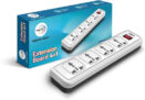 Wipro Essential 4 Plus 1 4  Socket Extension Boards(White, 2 m)