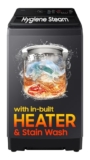 Samsung 8 Kg, 5 Star, Hygiene Steam, Ecobubble, Quick Wash, Soft Closing Door, Digital Inverter, Fully-Automatic Top Load Washing Machine (WA40F08H2CTL, In-Built Heater, Stainwash, Deep Charcoal)
