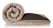 Amazon Brand – Solimo Microfibre Reversible Comforter, Single (Sandy Beige & Walnut Brown, 200 GSM), 50 TC