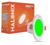 Halonix Polycarbonate 5.5W Green Kornet Junction Box led Downlighter|Cut Out- 3 inch, Dia- 4.13, Height- 1.96 inch||Downlighter for Home, Shop and Office|Pack of 1, Green.