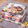 FRIDO New Born Baby Godadi Pack of 5 Combo Set Soft Cotton Baby godi| Godari | Baby Bed | Crib Sheet | Cartoon Mat Godadi | Bedding Set | Multicolor(Set of 5) (Green)