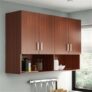 Spyder Craft Matte Finish EA116 Wall Mounted Kitchen Cabinet Multi-Purpose Cabinet for Kitchen |Living Room & Bedroom|Bathroom Organizer Color: Walnut-Brown || Assembly -DIY (Do-It-Yourself)