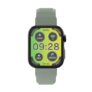 Number Talkfit Pro 1.85″ HD Display BT Calling Metal Frame with Rotating Crown AOD Smartwatch, Green