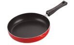 Nirlon Non Stick PFOA Free, Non-Toxic, Food Grade Quality Aluminium Fry Pan/Frying pan/Pasta Pan 22cm Diameter Without Lid LPG Stove Compatible Only(3mm_Classic_FP_11)
