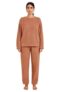 KOTTY Women’s Coral Fabric Fab Brown Winter Set (Brown,L)-KTTWINTERSET164L