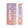 MILTON Torino 1000 Stainless Steel Water Bottle, Leakproof Lid, Single Walled, ISI Certified I For School, Office, Gym I 980 ml, Purple & Pink