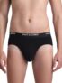 JACK & JONES Women’s Cotton Blend Modern Solid Briefs (Pack of 2) (12271907- Black