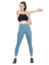 Clovia Women’s Snug Fit Active High-Rise Ankle-Length Tights (AB0042T03_Blue_S)
