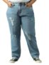 High Star Women Washed Cotton Mom Fit High- Rise Jeans 60
