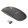 Zebronics Wireless Mouse, Dual Mode 2.4GHz + BT, Up to 1600 DPI, USB Nano Receiver, Lightweight Design, Multicolor LED Lights, Rechargeable Battery (Blanc, Grey)