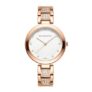 Giordano Eleganza Collection Analog Watch for Women with Crystal-Studded Strap & Diamond Indices