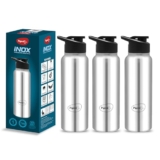 Pigeon Hydra Stainless Steel Drinking Water Bottle Flipper Cap, 0.7 Liters