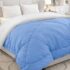 Monte Carlo Polyester Comforter Double Bed | 200 GSM Lightweight & Reversible | Soft Quilt for Mild Winter | Easy Care All Season Comforter (Charcole) | 87 x 94 Inches