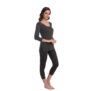 INNER Comfort Women’s Thermal Wear Set | Full Sleeve Thermal Top & Full Length Bottom | Soft Stretch Winter Base Layer | Warm Thermals for Women | Winter Innerwear Combo (Charcole, S)