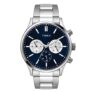 TIMEX Analog Watch for Man with Blue Round Dial & Silver Stainless Steel Bracelet Band Water Resistant Men’s Wrist Watches – TWEG19603