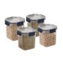 CELLO Stack Lock Air Tight Containers For Kitchen Storage Set, Kitchen Organizer Fridge Container – Set of 4 x 900ml, Blue