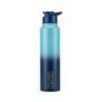 CLASSIC ESSENTIALS Stainless Steel Sports/Fridge Bottle with Sipper Cap | Single Wall 1000 ml Stainless Steel Sipper (Marine+Darkblue)