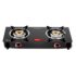 Pigeon Ignia 3 Burner Gas Stove | Brass Burner | Easy Cleaning | Toughened Glass | 2 year Warranty