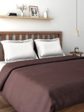 Goyal’s ® Polar Fleece 250 TC Blanket (Double Bed, Coffee Brown)