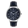 TIMEX Analog Watch for Man with Blue Round Dial & Blue Leather Strap Band Water Resistant Men’s Wrist Watches – TWEG27500