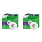 EcoLink Polycarbonate 2W LED Spot Light | B15D Mini Spot Light for Display & Home Decoration | Cut Out: 35Mm, Color: Green, Pack of 2