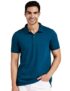 Amazon Brand – Symbol Men’s Solid Regular Fit Half Sleeve Polo(SS19PLS2_Fog Teal_XL)