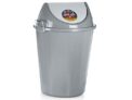 ARISTO Swing Lid Dustbin with Metal Side Handle 60 LTR Grey