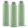 The Better Home Stainless Steel Water Bottle 1 Litre | Leak Proof, Durable & Rust Proof | Non-Toxic & BPA Free Steel Bottles 1+ Litre | Eco Friendly Stainless Steel Water Bottle (Pack of 3)