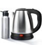 Longway Kestro 1.5 Ltr Electric Kettle with Water Bottle Combo | Automatic Shut-Off | Durable Stainless Steel Body For Boiling | 2 Years Warranty (Silver Black, 1500W)